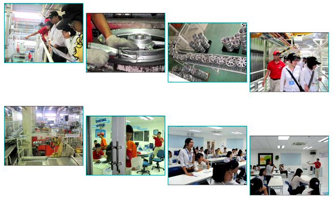 Sinh viên Đại học Quốc tế Bắc Hà tham quan nhà máy sản xuất Enkei Việt Nam
