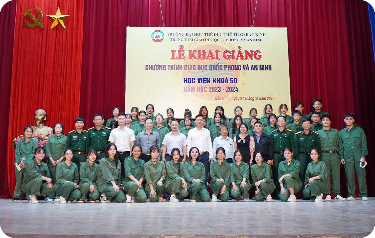 Khai giảng khóa học Giáo dục Quốc phòng - An Ninh cho sinh viên Khóa 16 Trường Đại học Quốc tế Bắc Hà